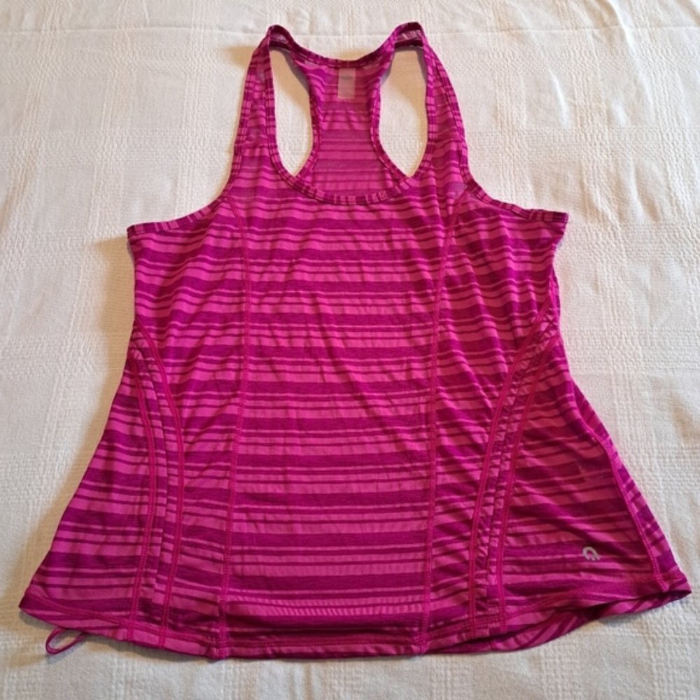 Hyba women's size large 2 tone purple racerback tank